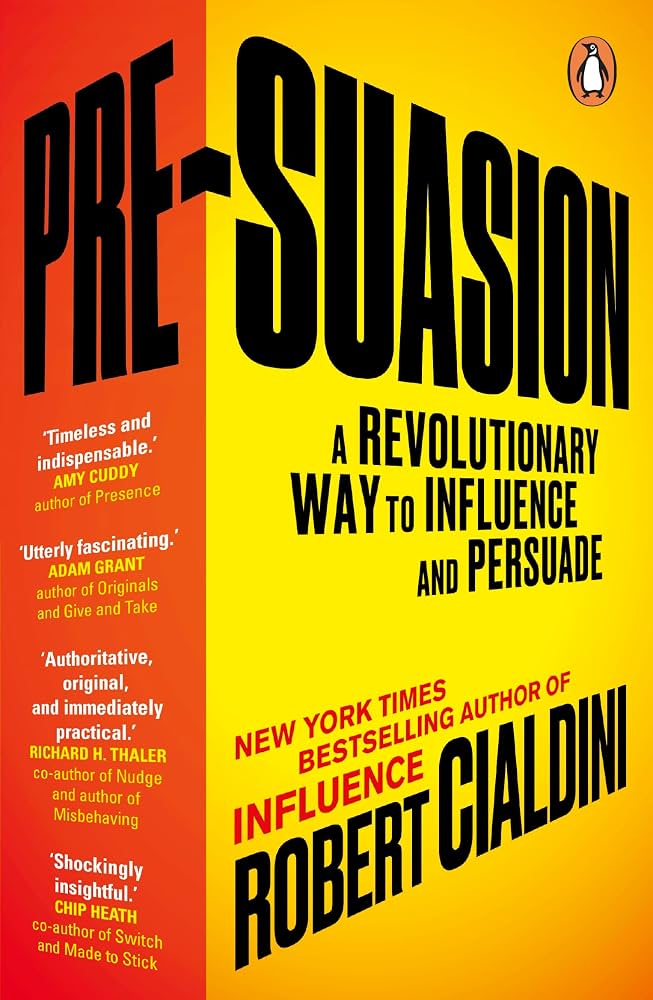 Couverture du livre Pré-suasion de Robert Cialdini